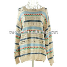 PK17ST221 Streifen Frau Pullover